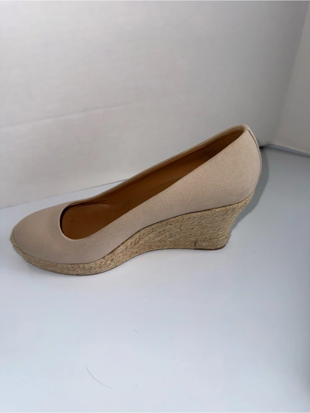J.CREW Beachy Wedge Espadrille Closed Toe Pumps in tan for Women 8